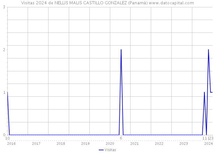 Visitas 2024 de NELLIS MALIS CASTILLO GONZALEZ (Panamá) 