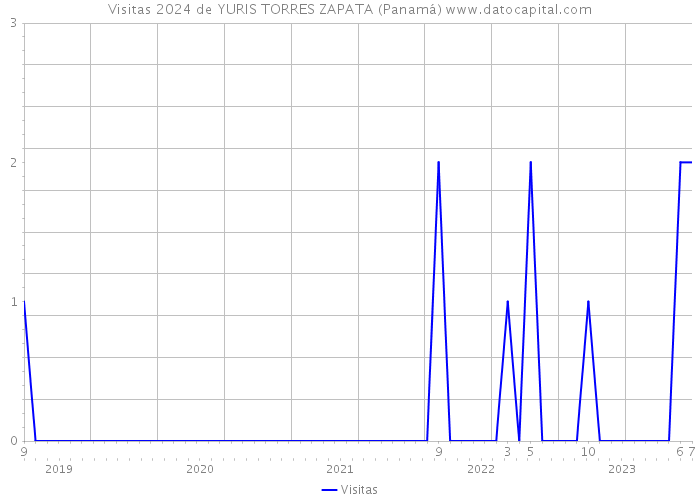 Visitas 2024 de YURIS TORRES ZAPATA (Panamá) 