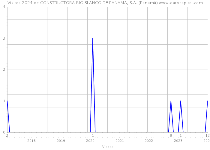 Visitas 2024 de CONSTRUCTORA RIO BLANCO DE PANAMA, S.A. (Panamá) 