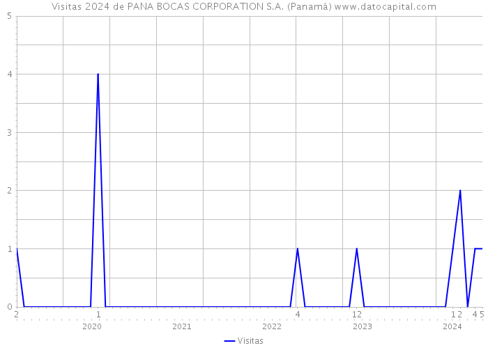 Visitas 2024 de PANA BOCAS CORPORATION S.A. (Panamá) 