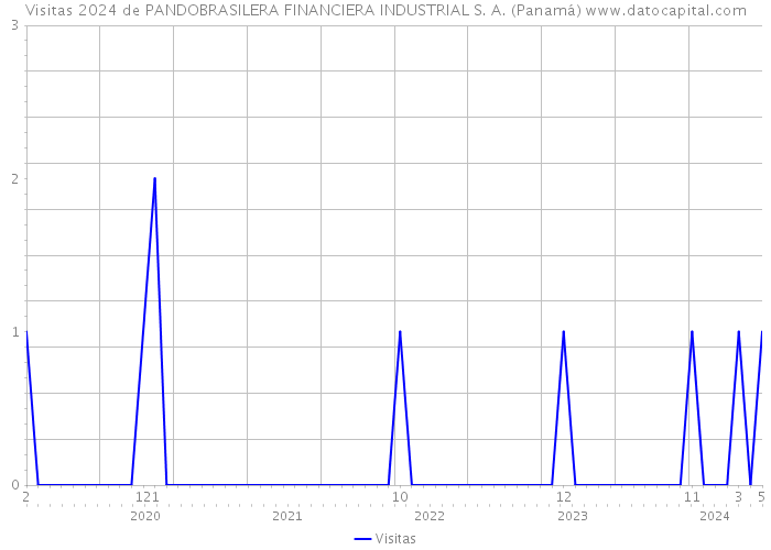 Visitas 2024 de PANDOBRASILERA FINANCIERA INDUSTRIAL S. A. (Panamá) 