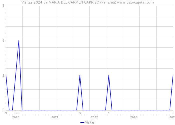 Visitas 2024 de MARIA DEL CARMEN CARRIZO (Panamá) 