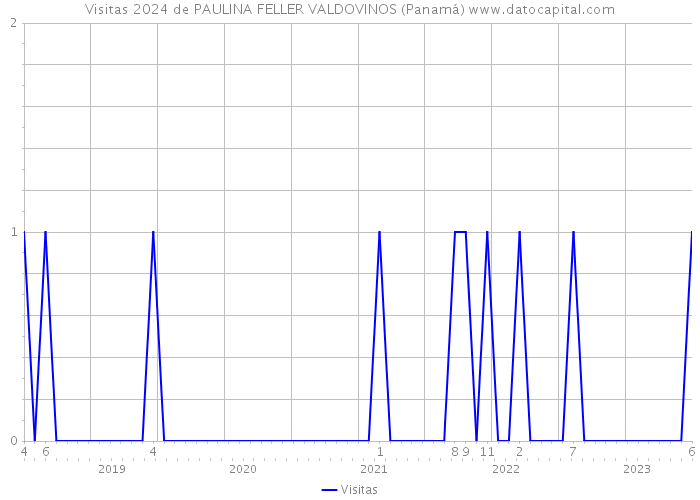 Visitas 2024 de PAULINA FELLER VALDOVINOS (Panamá) 