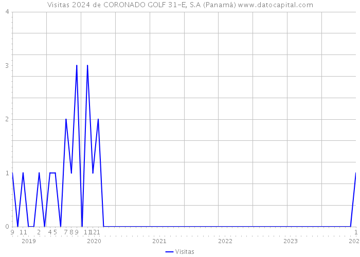 Visitas 2024 de CORONADO GOLF 31-E, S.A (Panamá) 