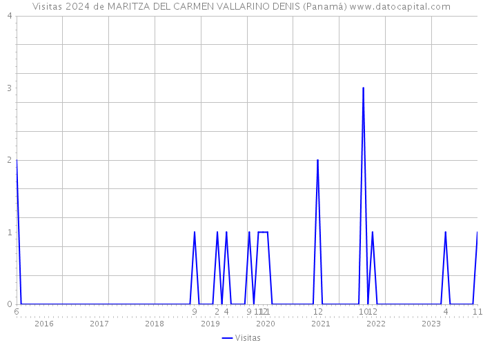 Visitas 2024 de MARITZA DEL CARMEN VALLARINO DENIS (Panamá) 