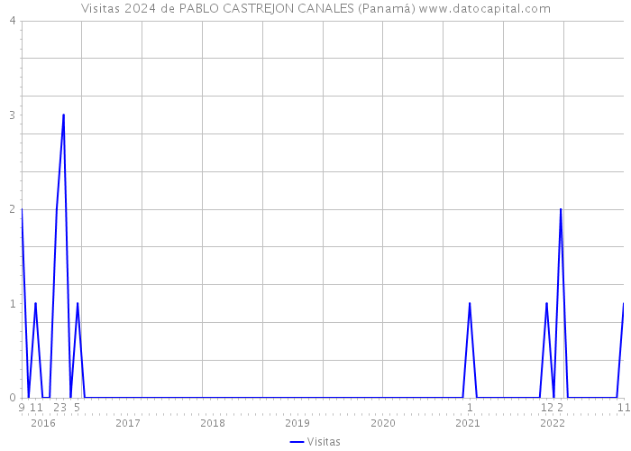 Visitas 2024 de PABLO CASTREJON CANALES (Panamá) 