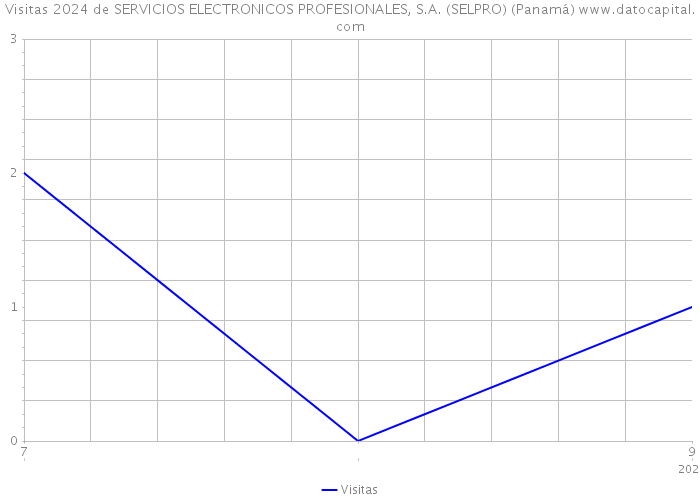 Visitas 2024 de SERVICIOS ELECTRONICOS PROFESIONALES, S.A. (SELPRO) (Panamá) 