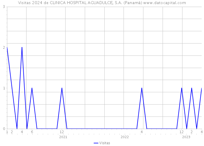 Visitas 2024 de CLINICA HOSPITAL AGUADULCE, S.A. (Panamá) 