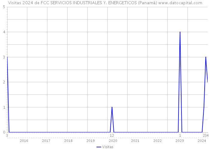 Visitas 2024 de FCC SERVICIOS INDUSTRIALES Y. ENERGETICOS (Panamá) 