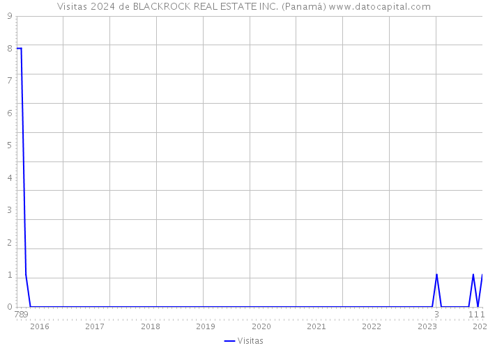 Visitas 2024 de BLACKROCK REAL ESTATE INC. (Panamá) 