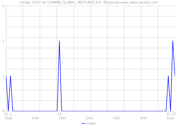 Visitas 2024 de CARMEL GLOBAL VENTURES S.A. (Panamá) 