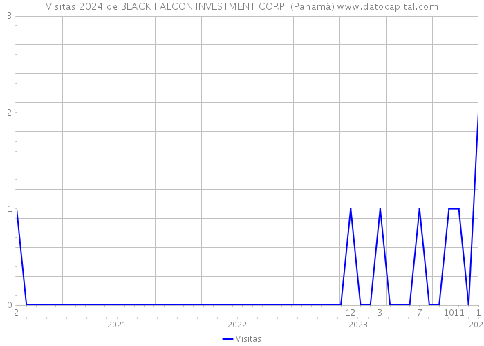 Visitas 2024 de BLACK FALCON INVESTMENT CORP. (Panamá) 