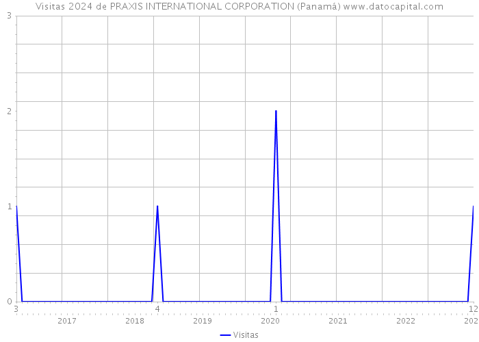 Visitas 2024 de PRAXIS INTERNATIONAL CORPORATION (Panamá) 