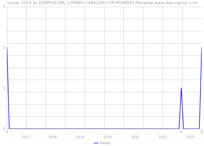 Visitas 2024 de JOSEFINA DEL CARMEN CABALLERO DE MORENO (Panamá) 
