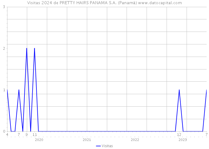 Visitas 2024 de PRETTY HAIRS PANAMA S.A. (Panamá) 