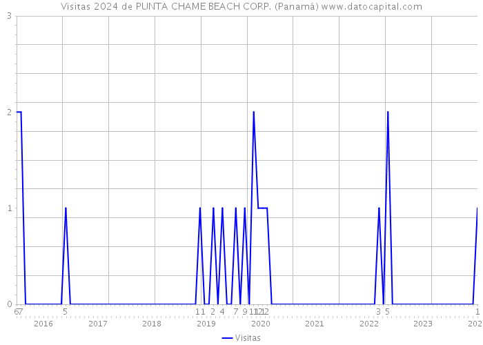 Visitas 2024 de PUNTA CHAME BEACH CORP. (Panamá) 