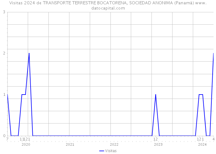 Visitas 2024 de TRANSPORTE TERRESTRE BOCATORENA, SOCIEDAD ANONIMA (Panamá) 