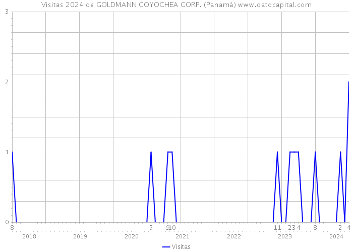 Visitas 2024 de GOLDMANN GOYOCHEA CORP. (Panamá) 