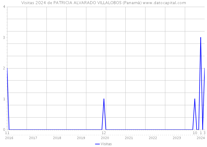 Visitas 2024 de PATRICIA ALVARADO VILLALOBOS (Panamá) 