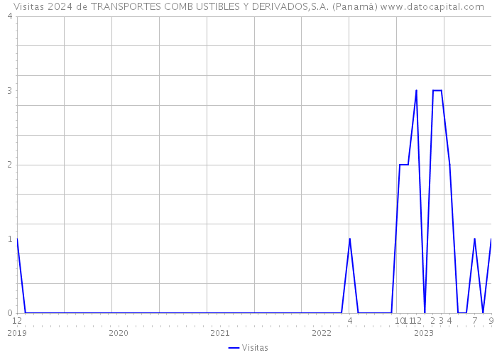 Visitas 2024 de TRANSPORTES COMB USTIBLES Y DERIVADOS,S.A. (Panamá) 