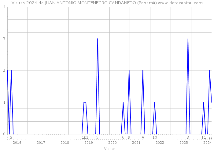 Visitas 2024 de JUAN ANTONIO MONTENEGRO CANDANEDO (Panamá) 