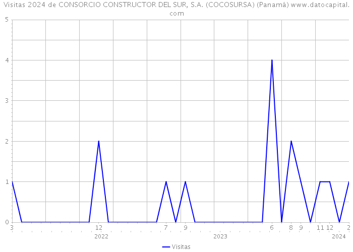 Visitas 2024 de CONSORCIO CONSTRUCTOR DEL SUR, S.A. (COCOSURSA) (Panamá) 