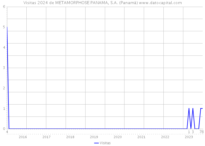 Visitas 2024 de METAMORPHOSE PANAMA, S.A. (Panamá) 