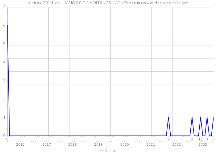 Visitas 2024 de LIVING ROCK HOLDINGS INC. (Panamá) 